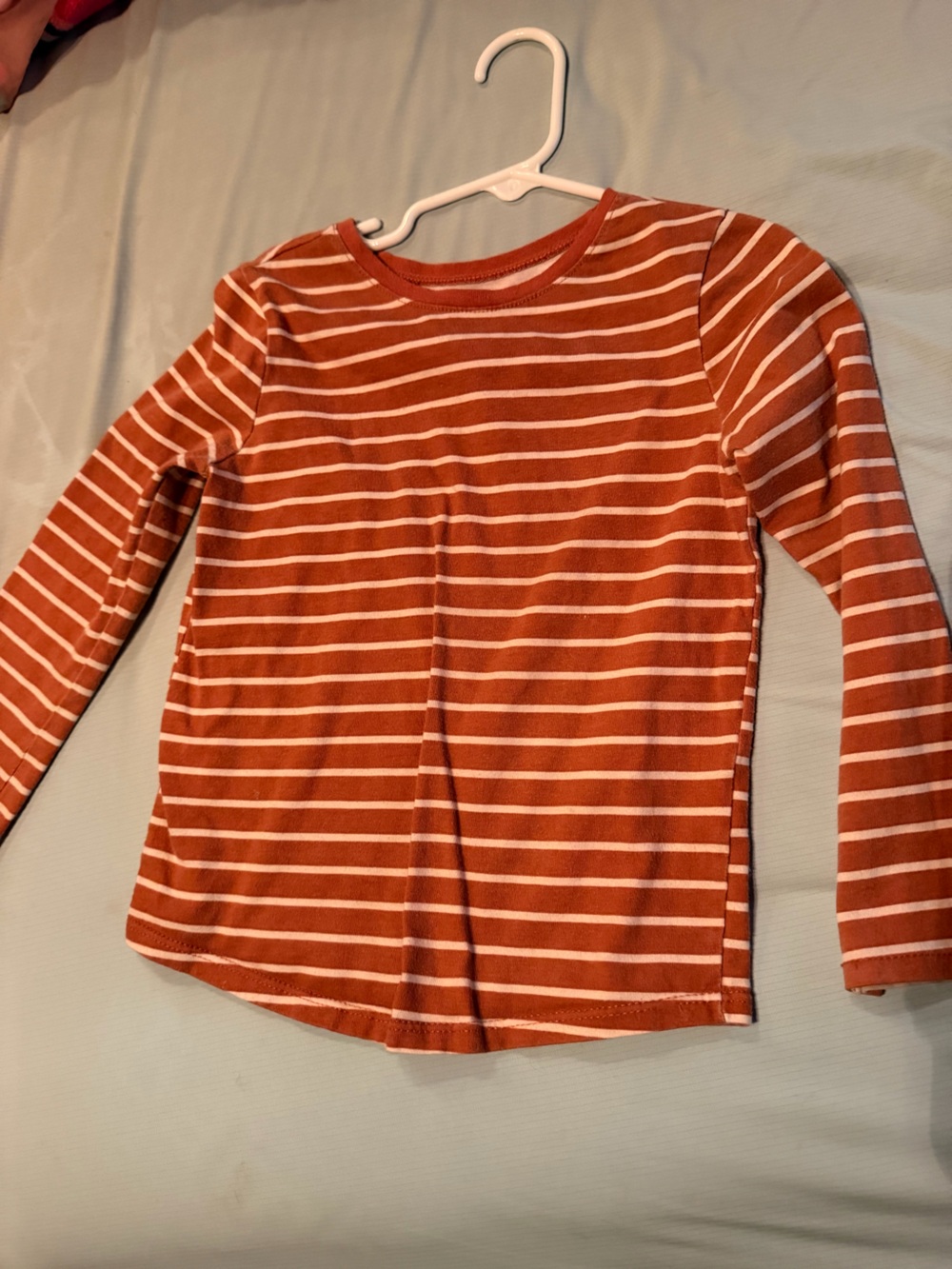 Garanimals Rust Orange and White Striped Long Sleeve Tee